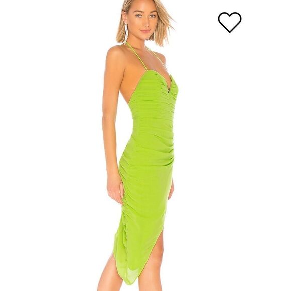 NBD Virgilia Green Halter Dress Gown - Picture 2 of 7